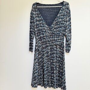 Garnet Hill wrap-front dress